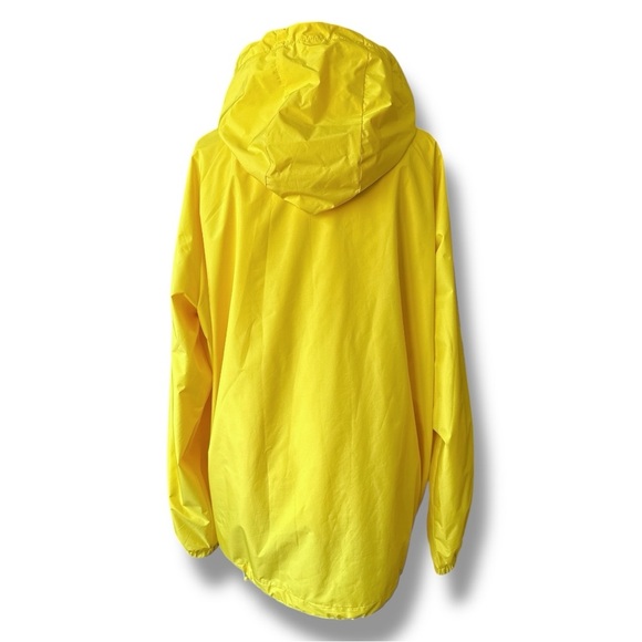 Saki Sport Sunshine Yellow Water-Resistant Jacket Hood Lightweight Fabric - Picture 2 of 15